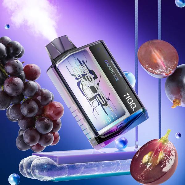 Moti Beast Pro 10000 Puffs Rechargeable Vape Disposable 18mL Best Flavor Grape Ice