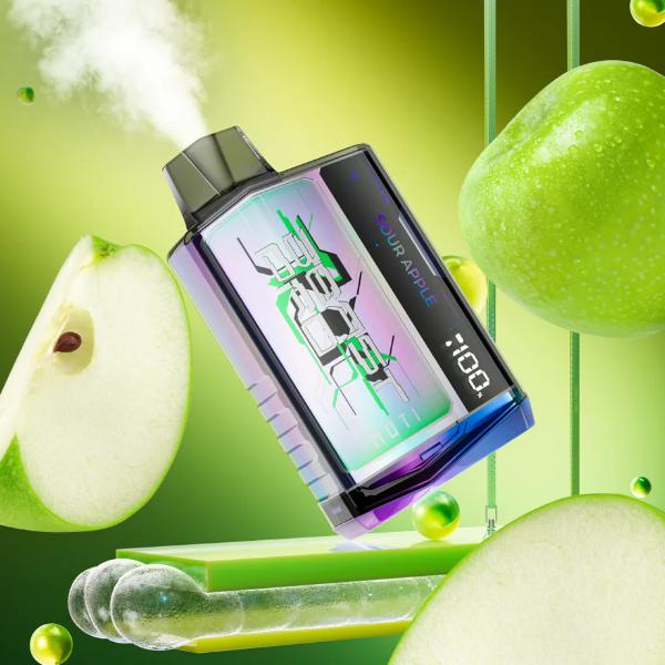 Moti Beast Pro 10000 Puffs Rechargeable Vape Disposable 18mL Best Flavor Sour Apple