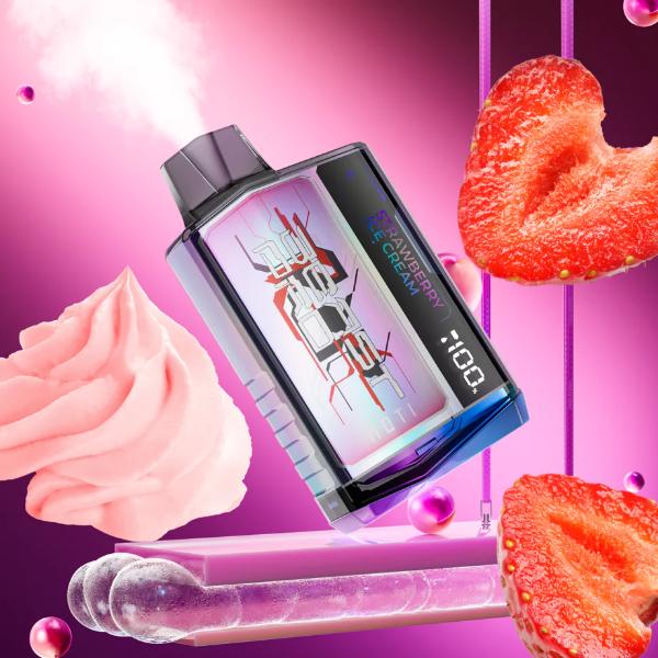 Moti Beast Pro 10000 Puffs Rechargeable Vape Disposable 18mL Best Flavor Strawberry Ice Cream
