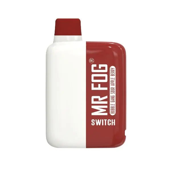 Best Deal Mr. Fog Switch SW5500 Rechargeable Disposable Vape 15mL 10 Pack Bubble Gang Sour Apple Berry