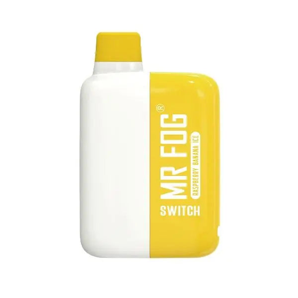 Best Deal Mr. Fog Switch SW5500 Rechargeable Disposable Vape 15mL 10 Pack Raspberry Banana Ice