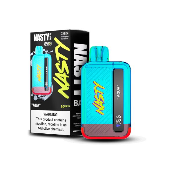 Nasty Bar by Nasty Juice 8500 Puffs Disposable Vape 17mL Best Flavor Aqua