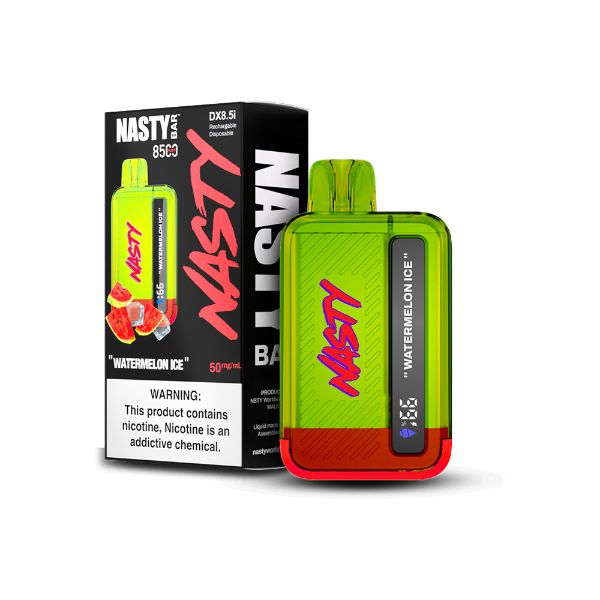 Nasty Bar by Nasty Juice 8500 Puffs Disposable Vape 17mL Best Flavor Watermelon Ice