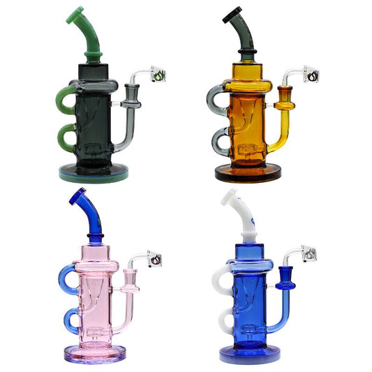 Best Deal Social Glass NECRONOMICON Dual Poly Recycler Rig
