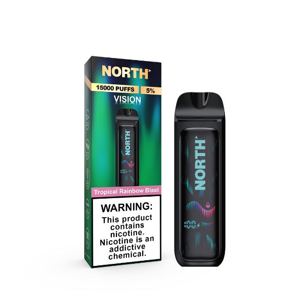North Vision 15000 Puffs Rechargeable Disposable - Tropical Rainbow Blast