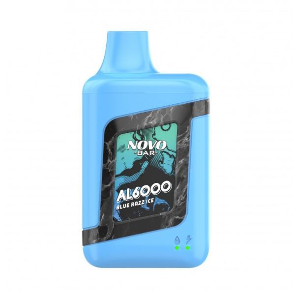 Novo Bar al6000 blue razz ice al6000 vape flavors