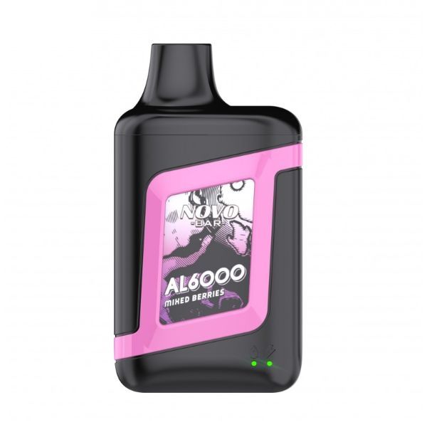 Novo Bar al6000 mixed berries al6000 puffs vape flavors