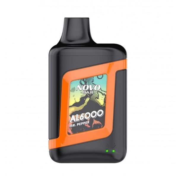 Novo Bar al6000 Mr Pepper al6000 puffs vape flavors