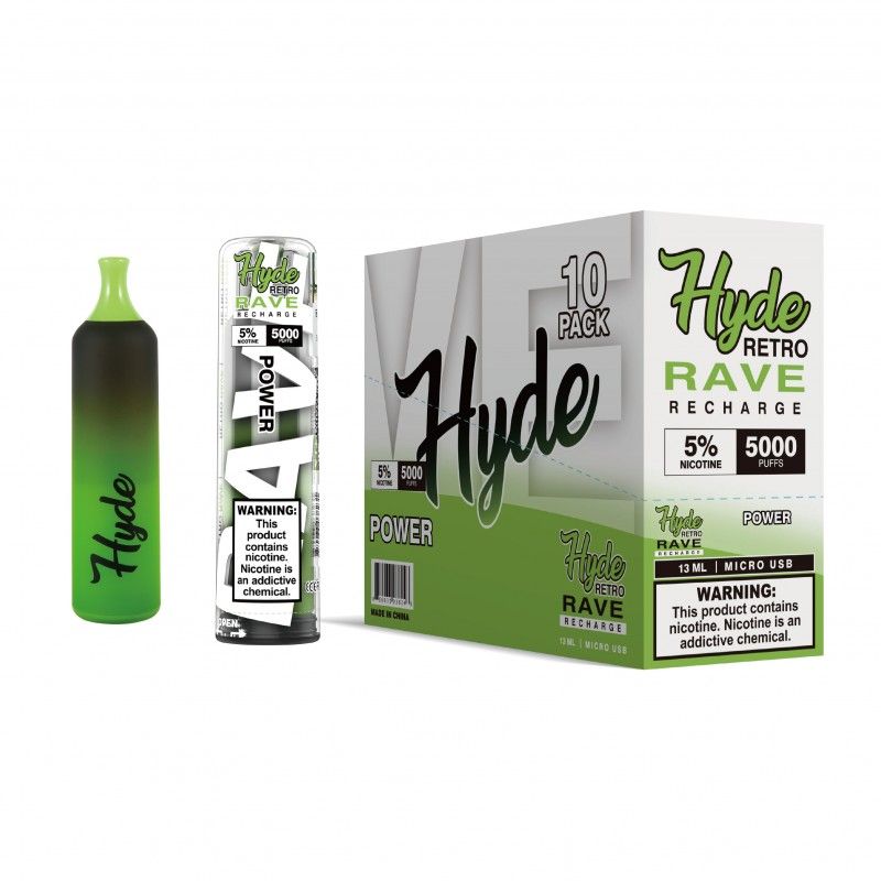 Hyde Retro RAVE Disposable Vape 10-Pack Best Flavor Power