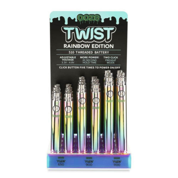 Ooze Twist Battery Display 24-Pack