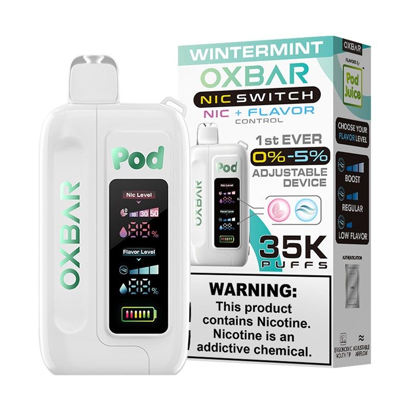 OXBAR Pod Juice NIC Switch 35,000 Puff Disposable Wintermint
