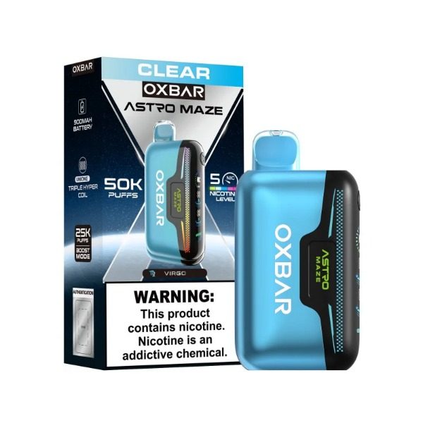 OXBAR Astro Maze 50,000 Puffs Disposable - Clear