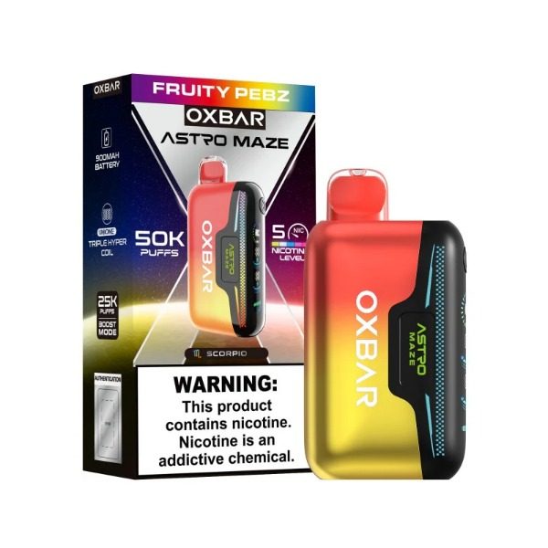 OXBAR Astro Maze 50,000 Puffs Disposable - Fruity Pebz