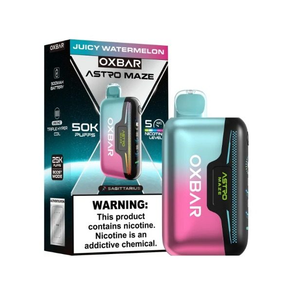 OXBAR Astro Maze 50,000 Puffs Disposable - Juicy Watermelon