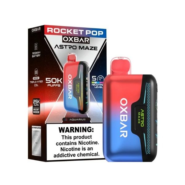 OXBAR Astro Maze 50,000 Puffs Disposable - Rocket Pop