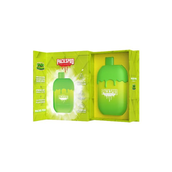 Packs Packspod 5000 Puff Disposable Vape 5 Pack 12ml - $40.30  eJuices.co