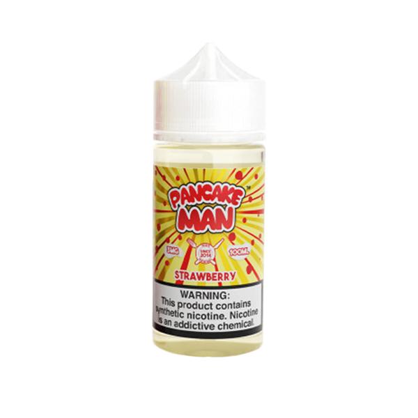 Pancake Man Series E-Liquid 100mL (Freebase)-3mg-Strawberry