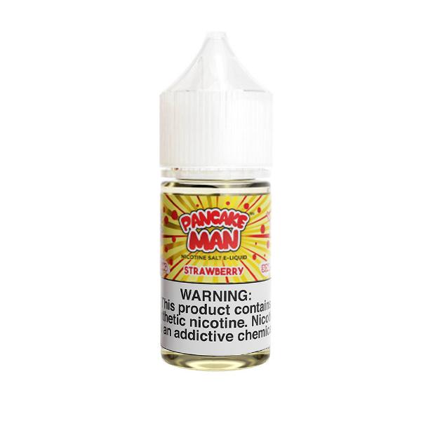 Pancake Man Salt Series E-Liquid 30mL (Salt Nic)-Strawberry-50mg-30mL