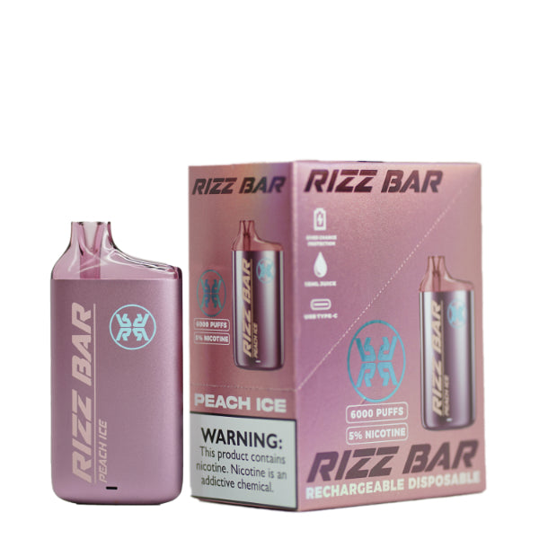 Rizz Bar 6000 Puffs Rechargeable Vape Disposable 15mL - $12.11 eJuices.co Rizz Bar 6000 Puffs Rechargeable Vape Disposable 15mL - $12.11 eJuices.co