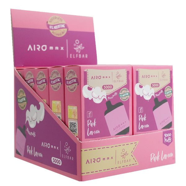 Elf Bar Airo Max 5000 Puffs Disposable Vape 10 Pack - $40.46 eJuices.co Elf Bar Airo Max 5000 Puffs Disposable Vape 10 Pack - $40.46 eJuices.co