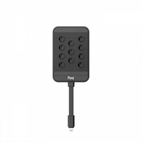 Pivoi 5000mAh Power Bank with Built-in Lightning Cable and Suction Cups Wholesale