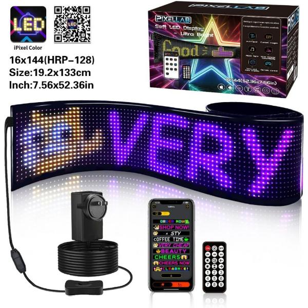 Pixel Lab Flexible Waterproof Bluetooth LED Signage Programmable