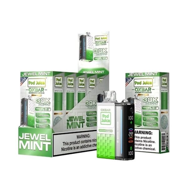 Pod Juice x OXBAR Magic Maze 2 30k Puffs Rechargeable Disposable - Jewel Mint