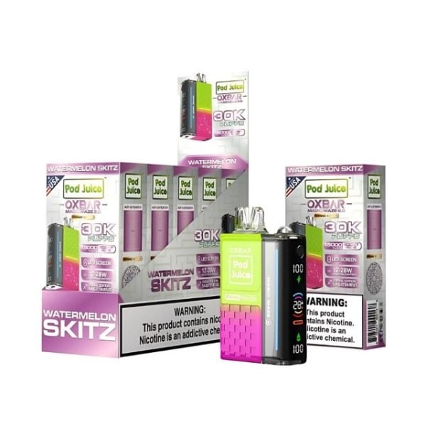 Pod Juice x OXBAR Magic Maze 2 30k Puffs Rechargeable Disposable - Watermelon Skitz