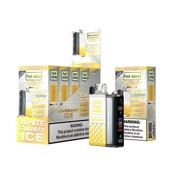 Pod Juice x OXBAR Magic Maze 2 30k Puffs Rechargeable Disposable - White Gummy Ice