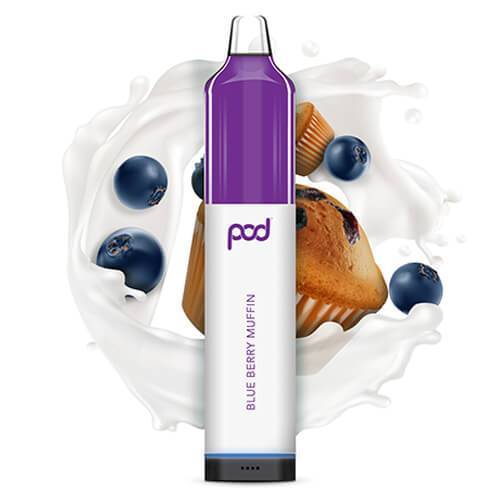 Pod Mesh 5500 Single Disposable Vape 12mL Best Flavor Blue Berry Muffin
