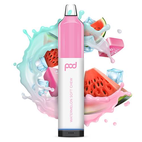 Pod Mesh 5500 Single Disposable Vape 12mL Best Flavor Watermelon Soft Chew