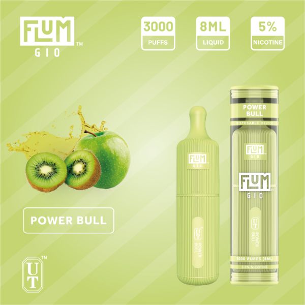 Flum GIO Disposable Vape 10-Pack Best Flavor - Power Bull
