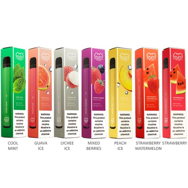 Puff Plus Disposable Vape - 10-Pack 3.2mL Best Flavors