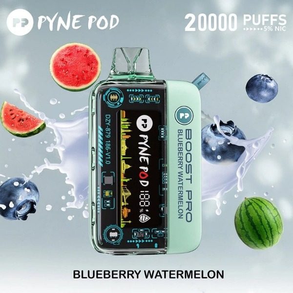 Pyne Pod Boost Pro 20000 Puffs Rechargeable Disposable - Blueberry Watermelon