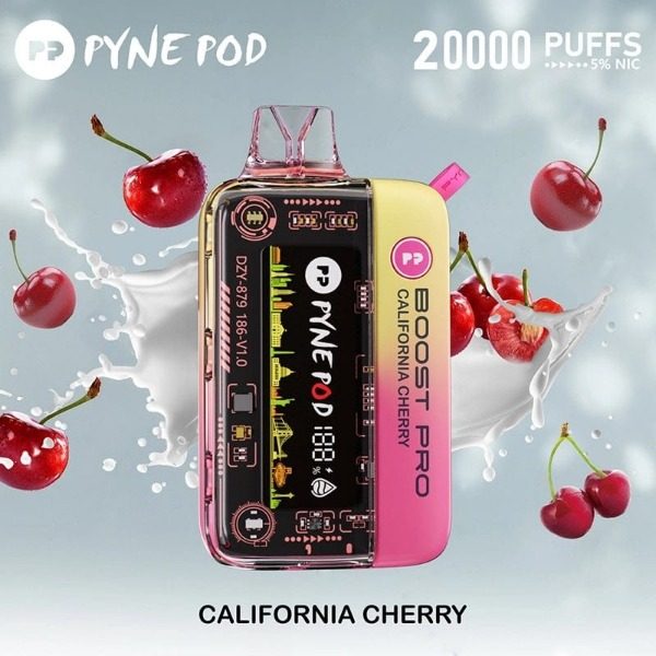 Pyne Pod Boost Pro 20000 Puffs Rechargeable Disposable - California Cherry
