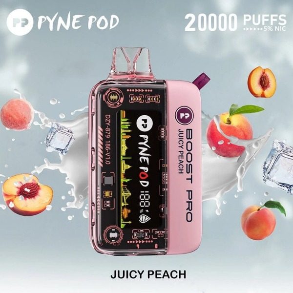 Pyne Pod Boost Pro 20000 Puffs Rechargeable Disposable - Juicy Peach