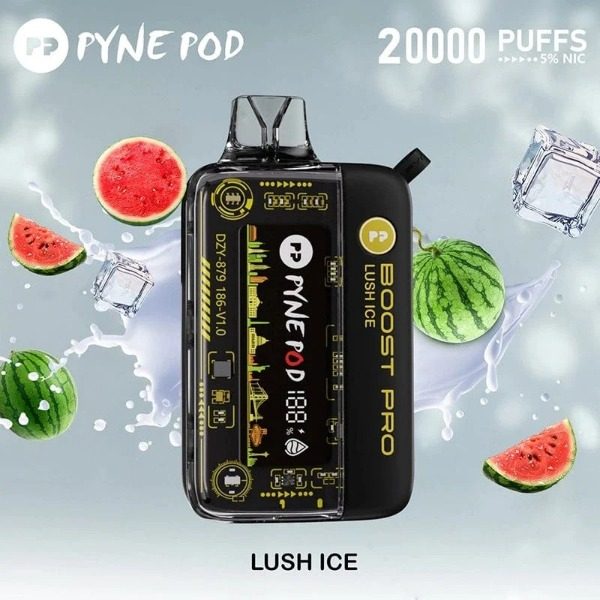 Pyne Pod Boost Pro 20000 Puffs Rechargeable Disposable - Lush Ice