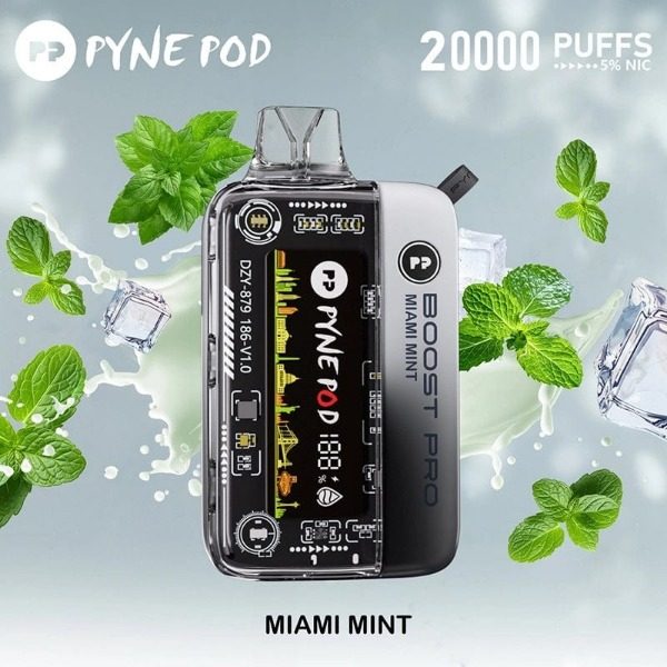 Pyne Pod Boost Pro 20000 Puffs Rechargeable Disposable - Miami Mint
