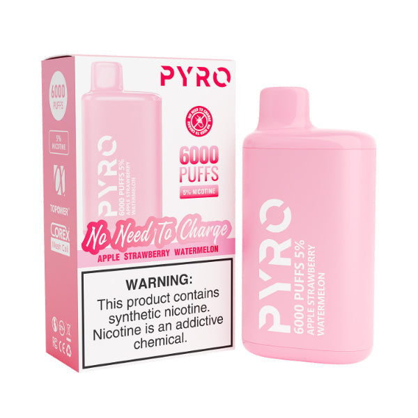 Pyro 6000 Puffs Disposable Vape 13mL 10 Pack