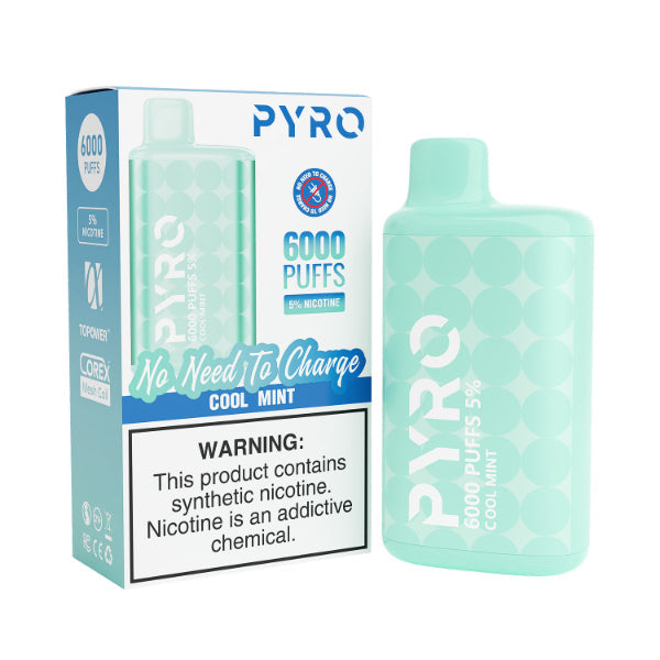 Pyro 6000 Puffs Disposable Vape 13mL 10 Pack - $73.71 eJuices.co Pyro 6000 Puffs Disposable Vape 13mL 10 Pack - $73.71 eJuices.co