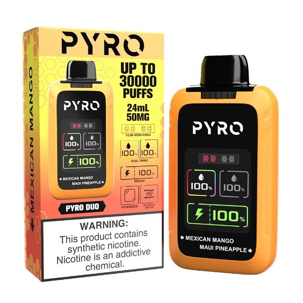 Pyro DUO 30000 Puffs Disposable - Mexican Mango / Maui Pineapple