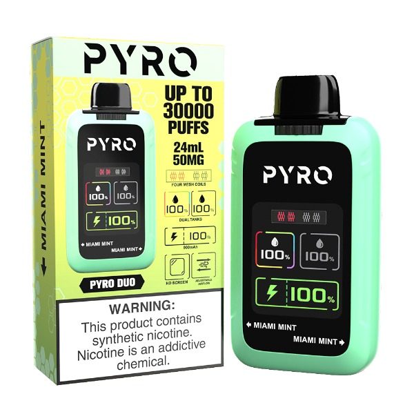 Pyro DUO 30000 Puffs Disposable - Miami Mint