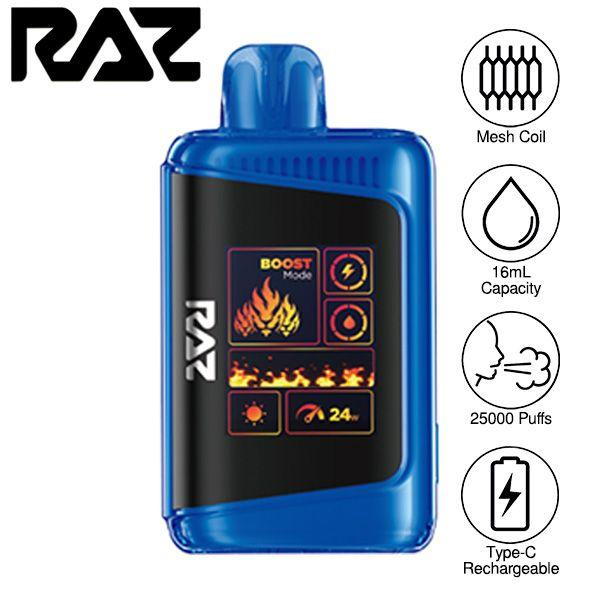 Raz 25000 Fire And Ice Flavor Raz LTX 25000 Puffs Disposable 16mL 5 Pack RAZ RX50K Raz 25000 Fire And Ice Flavor Raz LTX 25000 Puffs Disposable 16mL 5 Pack RAZ RX50K