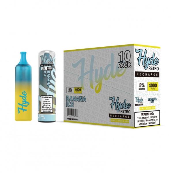 Hyde Retro Recharge Single Disposable Vape Best Flavor Banana Ice
