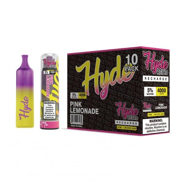 Hyde Retro Recharge Single Disposable Vape Best Flavor Pink Lemonade