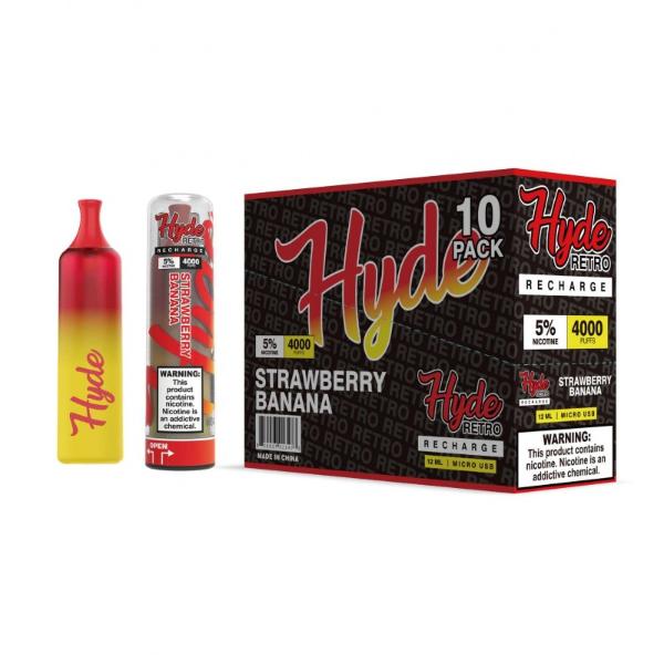 Hyde Retro Recharge Single Disposable Vape Best Flavor Strawberry Banana