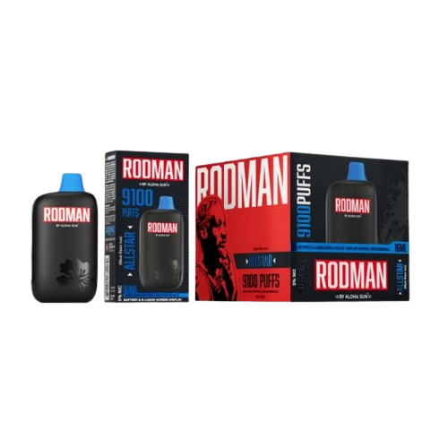 RODMAN by Aloha Sun 9100 Puffs Disposable Vape 16mL 3 Pack Gift Box Best Flavor