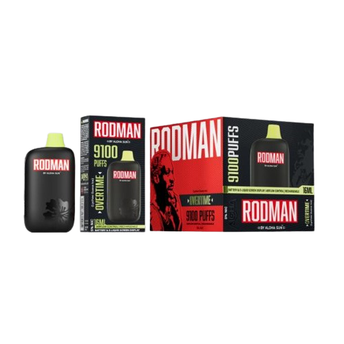 RODMAN by Aloha Sun 9100 Puffs Disposable Vape 16mL 3 Pack Gift Box Best Flavor