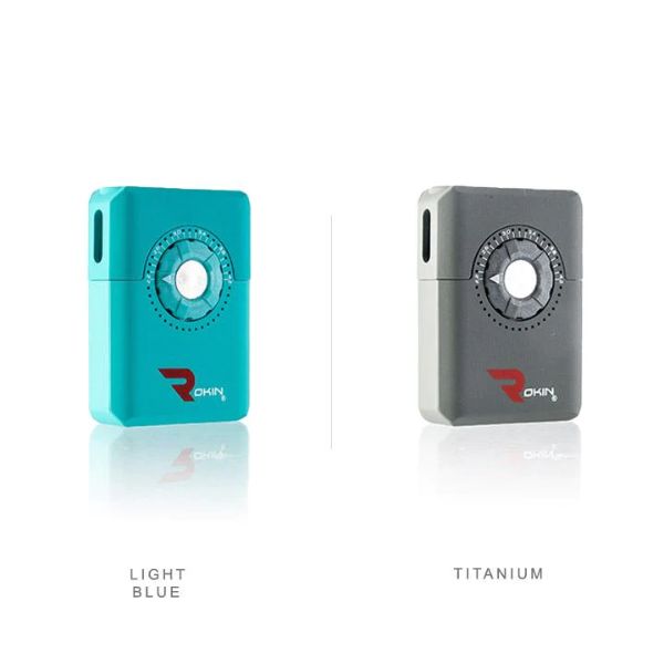 Light Blue & Titanium Rokin Dial Vaporizer Mod Bulk Price!