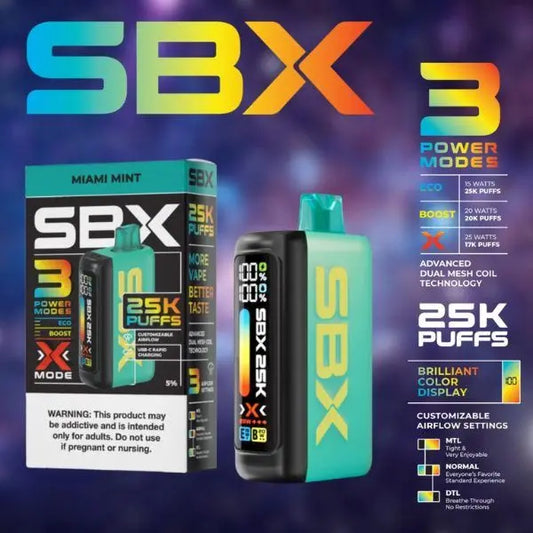 SBX 25K Puffs Metatine Disposable